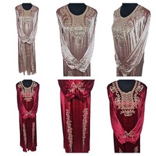Marocain Femme Bordeaux Rose