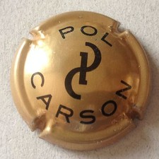 Capsule de champagne POL CARSON (1. or-bronze et noir)