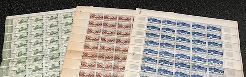 Timbres feuilles très - timbres,