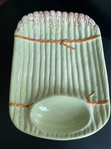 Plat asperges vintage - plat, en