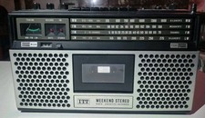 ✅️ Radio Cassette Vintage ITT Weekend Stereo (Testé) ✅️