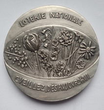 GRANDE MEDAILLE LOTERIE NATIONALE 1975 / ROUE DE LA FORTUNE par  JACQUES BIRR