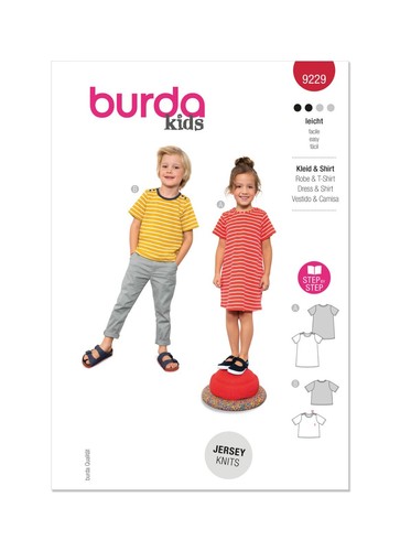 Burda 9229 robe chemise - 9229, &