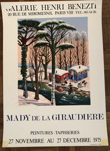 Affiche lithographie de - affiche, en