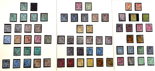 Lot timbres oblitérés - lot, 64