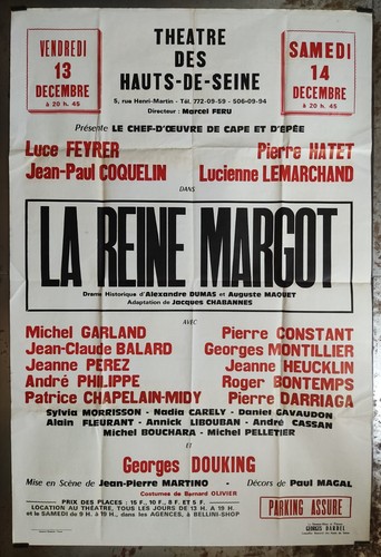 Reine margot théâtre des - la,