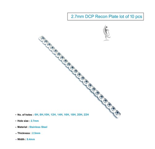 Dcp recon plaque 7mm lot - lot, de