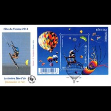 FDC - Fête du timbre, bloc kiteboard, oblit 12/10/2013 Paris