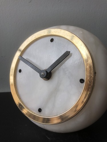 Vintage horloge pierre marbre - vintage,