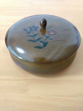 Bonbonnière en bois, ronde