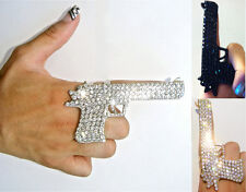 RHINESTONE GUN FINGER KNUCKLE