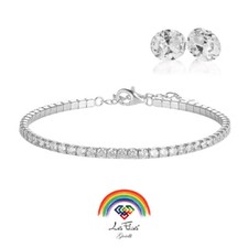 Bracelet tennis cristal - bracelet, en