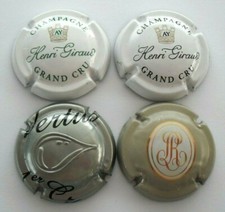 lot de 4 Capsules de champagne Henri GIRAUD / vertus / Rothschild