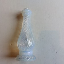 Ancien Pied De Lampe Verre Opalescent