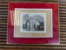 Tableau gravure église de