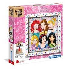 Clementoni Disney Princess Princesses Disney-60 pièces Enfant, Puzzle avec Cadre