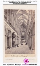 BAYEUX, NORMANDIE, LA CATHÉDRALE NOTRE-DAME, CDV DESROCHES circa 1870  -FF12