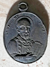 Médaille St Vincent de Paul Et Saint Joanna Franciscains Chantal