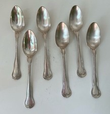 Ensemble de 6 Cuillères à Soupe Métal Argenté Violon Filet Christofle