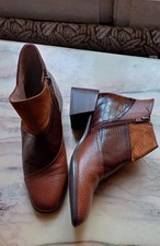 Boots En Cuir Marron Neufs P 35