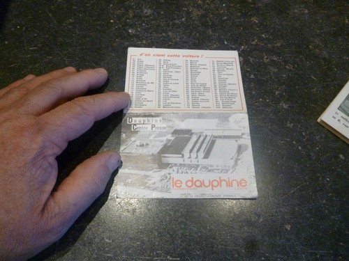 Ancien calendrier poche - ancien, de