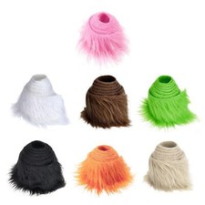 Coupes shaggy en faux tissu pour décoration de nain de costume de cosplay de