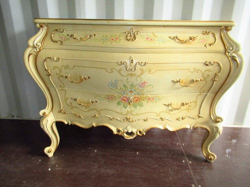 Ancienne commode galbée style - commode,