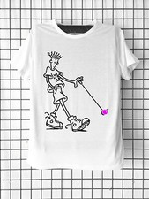 Tee-shirt Fido Dido Yoyo Mixte et enfant Relax Vintage Design Noir et blanc Cool