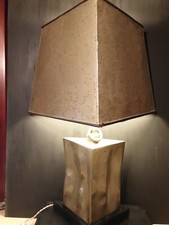 Lampe Ancienne Bidon, gourde  triangulaire  Etain Erwerlé XIX