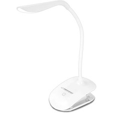 [ELD104W] ESPERANZA Lampe de Bureau à Clipser DENEB LED Cou Flexible 3 Niveau...