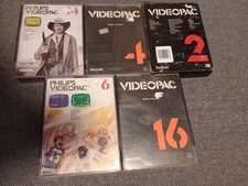 Lot de 5 jeux complet VIDEOPAC 2 4 6 14 16