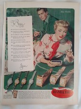 Original 1950 Vintage  Print Ad Hamilton Watches The Watch of Railroad Accuracy 