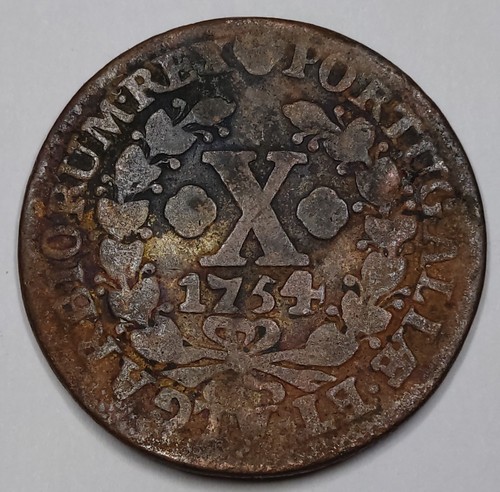 Rare monnaie reis 1754 - rare, 10