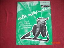 ANCIEN   PROSPECTUS   PUBLICITAIRE    MOTOFAUCHEUSE  JUNIOR   - STAFORT