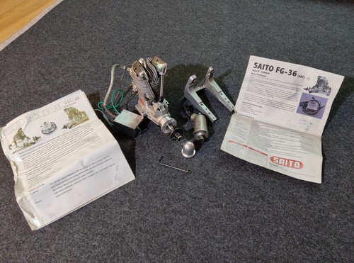 Vintage moteur saito 36 - moteur, fg