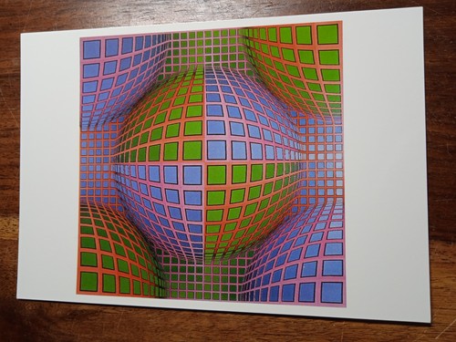 Carte postale vasarely lava - carte,