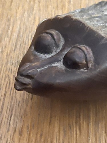 Statuette bois massif - statuette,