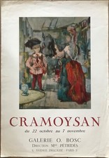 AFFICHE CRAMOYSAN 1966  GALERIE  BOSC ORIGINAL FRENCH POSTER