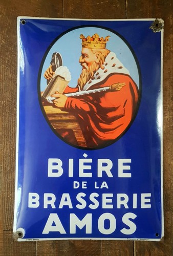 Plaque émaillée publicitaire - émaillée,
