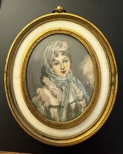 MINIATURE peinte XIXE