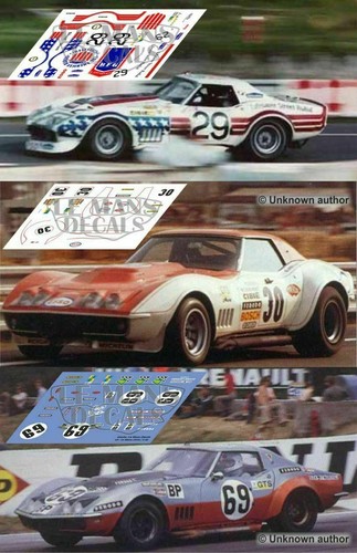 Décals corvette mans - c3, le