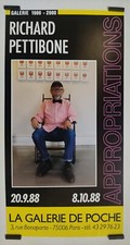Pettibone Richard Appropriations 1988 Affiche Originale Exposition