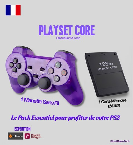 Manette ps2 sans fil - ps2,