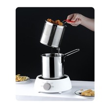 Mini friteuse 304 en acier inoxydable petite poêle à frire pour usage maison c