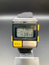 [Exc+5] Seiko PulseMeter S229-5000 Homme Vintage Watch Quartz Square Japan