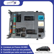 🇫🇷 PLATINE FUSIBLE AVANT PEUGEOT 207 PHASE 1 1.6 HDI - 8V TURBO ➤657073 ♻️