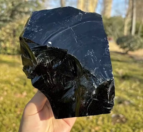 Gros cristal obsidienne - cristal, d’obsidienne