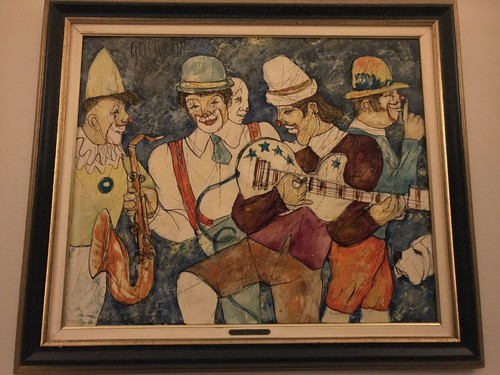Gérard gouvrant huile sur - huile,