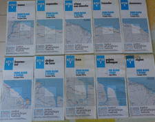 10 cartes  IGN bleue  guyane