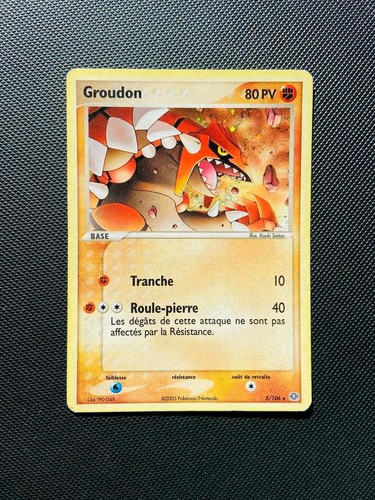 Carte pokémon groudon 106 - carte, 5/106